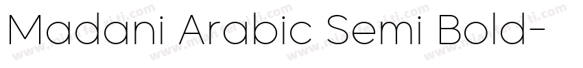 Madani Arabic Semi Bold字体转换